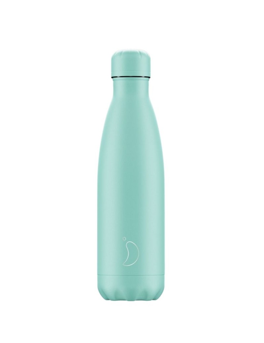 Click Cafe Borracce&Tazze Termiche E Accessori | Chilly'S Bottle Verde Pastello Con Tappo Verde 500 Ml