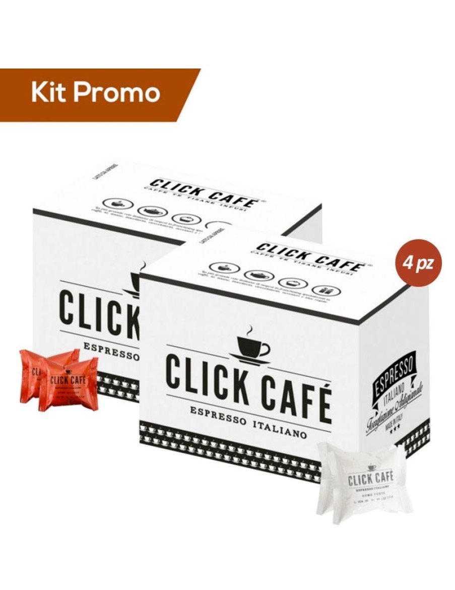 Click Cafe Capsule Domo Compatibili | Box 400 Capsule Miscela Intenso E Forte, Compatibile Domo