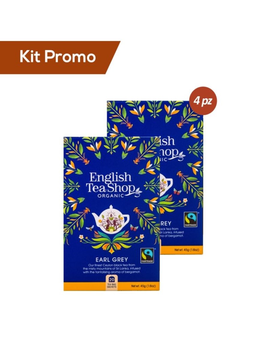 Click Cafe Te E Tisane English Tea Shop | Kit 4 Astucci English Tea Shop Te Al Bergamotto Bio