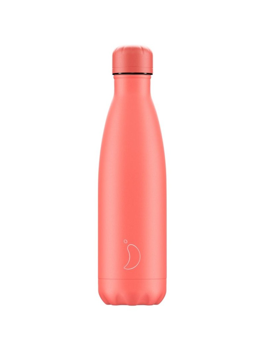 Click Cafe Borracce&Tazze Termiche E Accessori | Chilly'S Bottle Corallo Pastello Con Tappo Corallo 500 Ml