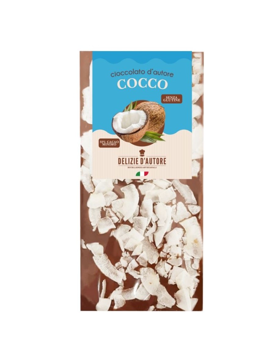 Click Cafe Cioccolato Artigianale | Tavoletta Cioccolato Al Cocco Da 100Gr