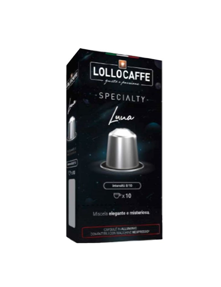 Click Cafe Capsule Compatibili Nespresso | 10 Capsule In Alluminio Lollo Specialty Luna