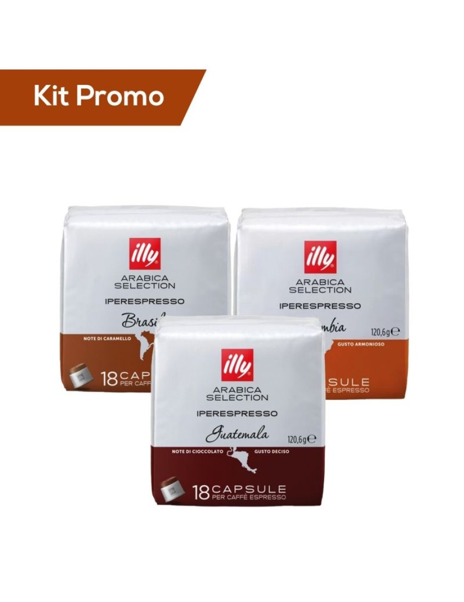 Click Cafe Illy Iperespresso | Box 54 Capsule Illy Arabica Selection Brasile, Guatemala, Colombia