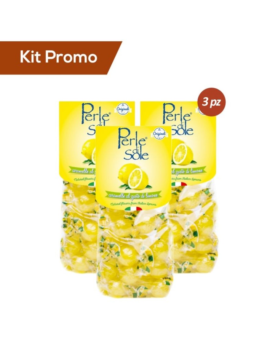 Click Cafe Caramelle Mentine E Liquirizie | Box 3 Sacchetti Caramelle Al Limone, Perle Di Sole