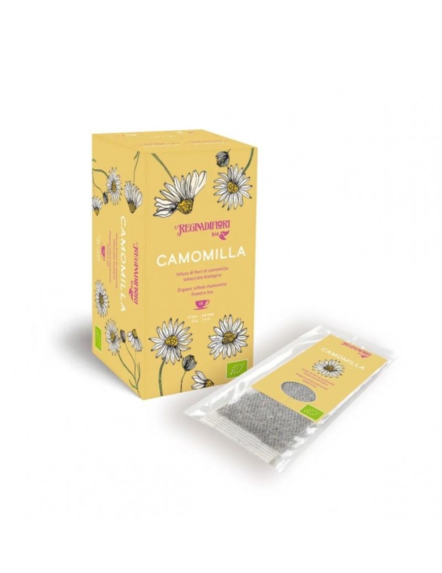 Click Cafe Te E Tisane Regina Di Fiori E Mlesna | Infuso Mono-Erba Fiori Di Camomilla Bio 15 Filtri