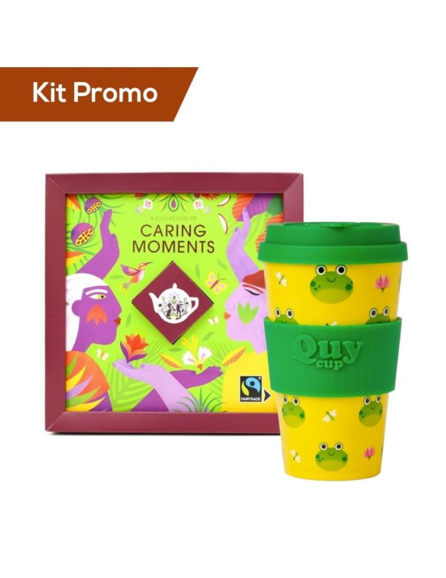 Click Cafe English Tea Shop E Terre Doc | Kit English Tea Shop - Caring Moments Con Tazza Quy Cup Rana 400 Ml