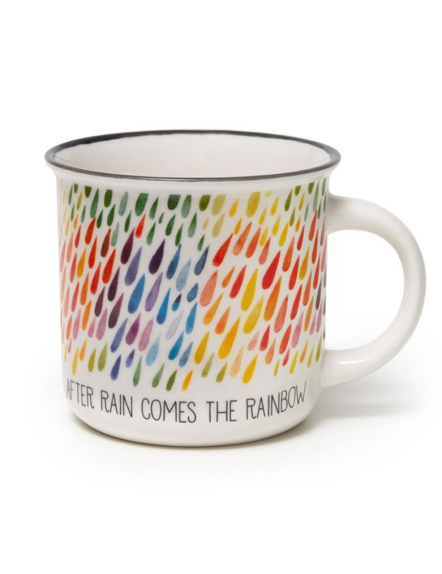 Click Cafe Tazzine Da Caffe E Tazze Mug | Tazza Cappuccino After Raincomes The Rainbow 350Ml Bon China