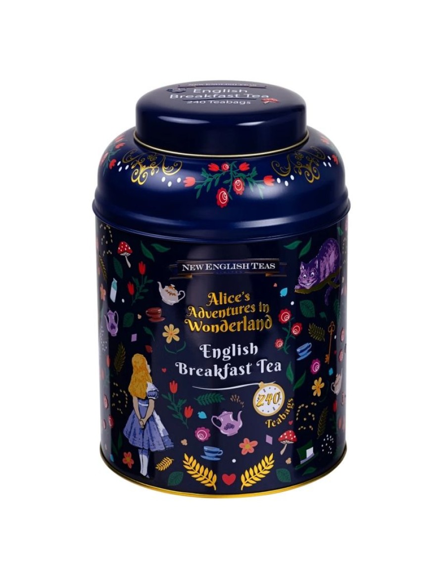 Click Cafe New English Teas | Latta Dark Blue Alice In Wonderland 240 Filtri English Breakfast Tea