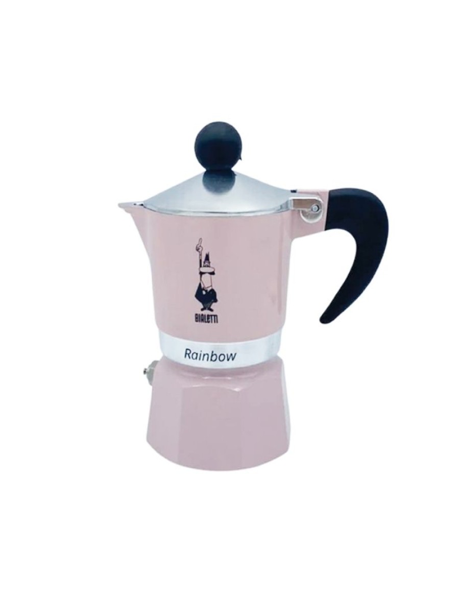 Click Cafe Macchine Moka Per Caffe Macinato | Moka Rainbow Bialetti Rosa 3 Tazze