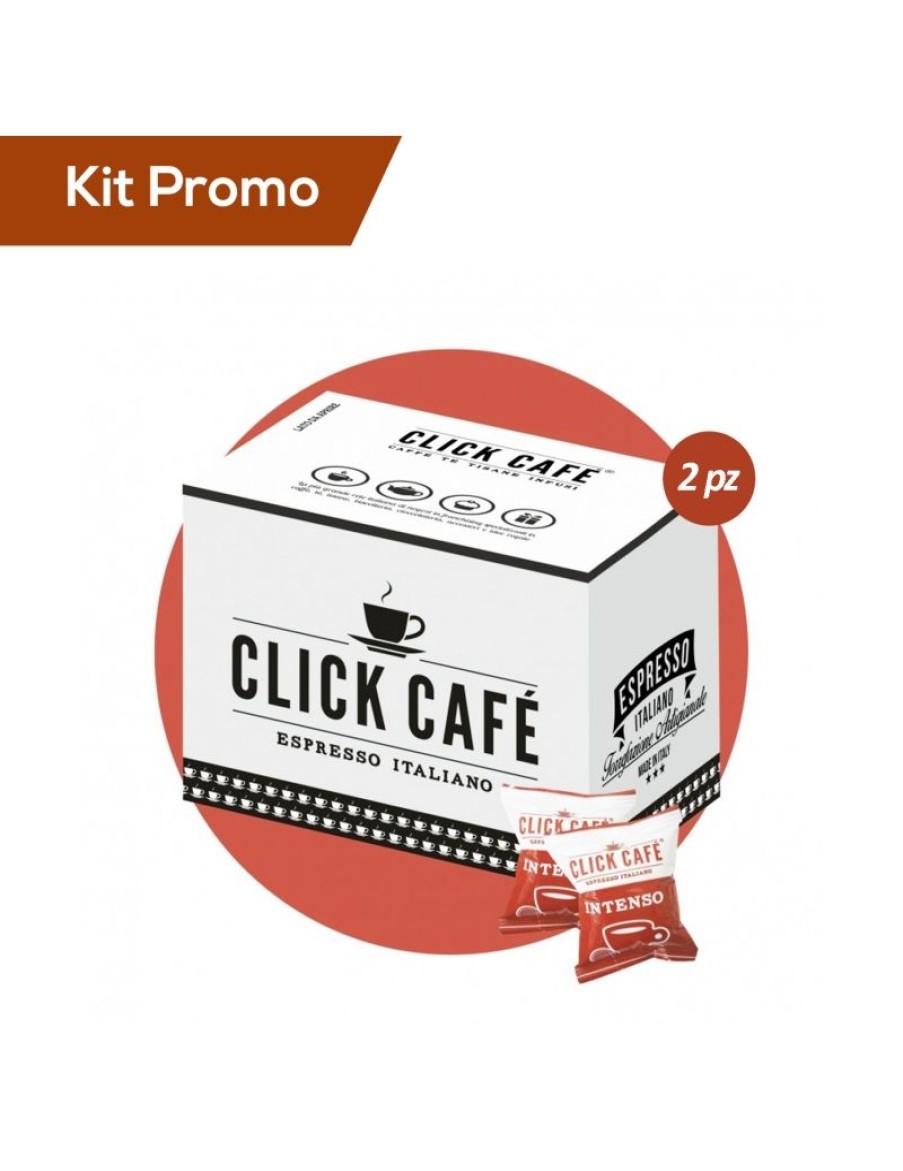 Click Cafe Capsule Compatibili Lavazza* A Modo Mio | Box 200 Capsule Compatibili Lavazza A Modo Mio, Miscela Intenso