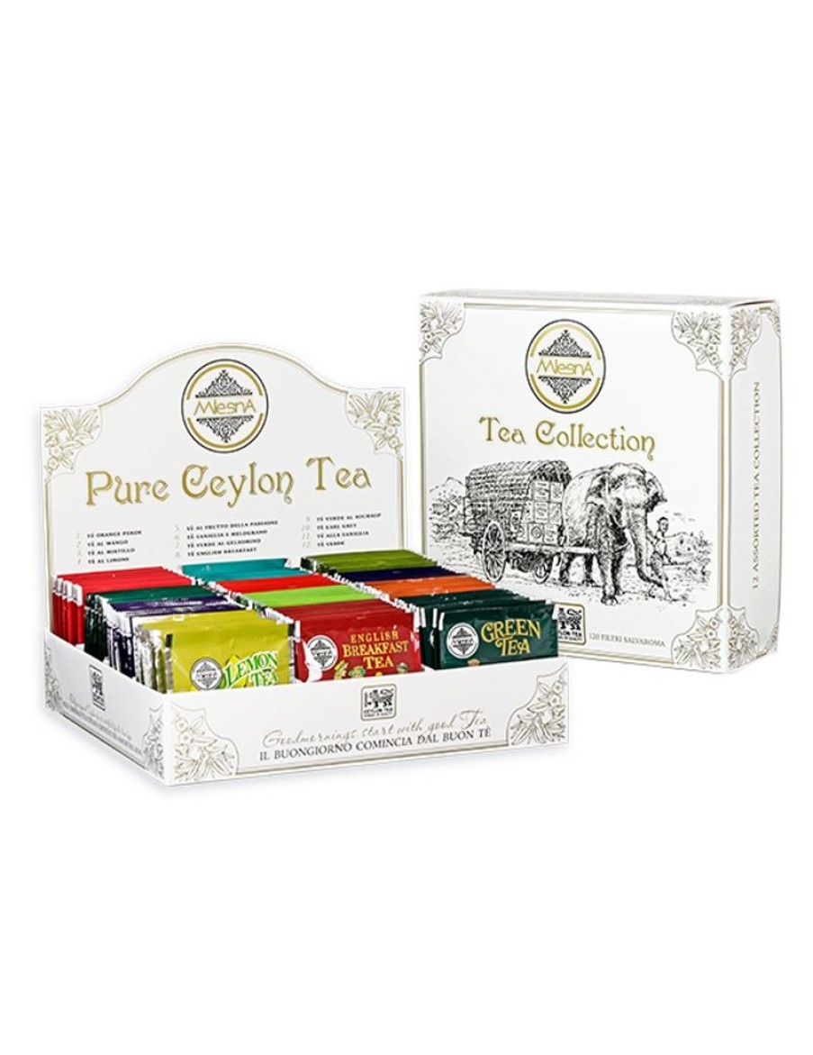 Click Cafe Te E Tisane Regina Di Fiori E Mlesna | Scatola Esp Ceylon Tea Collection 120 Filtri-12 Gusti