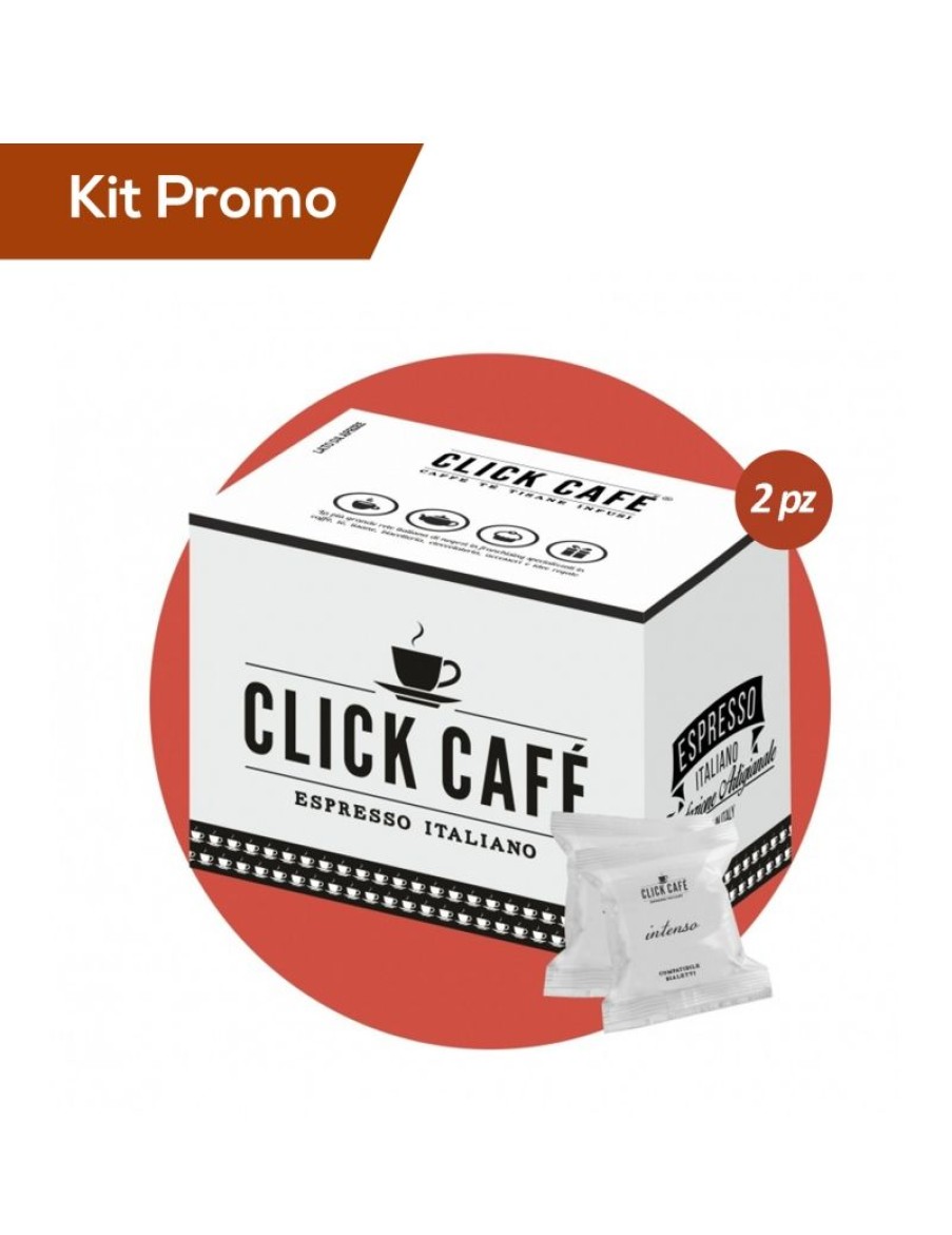 Click Cafe Capsule Compatibili Bialetti* | Box 200 Capsule Click Cafe Compatibili Bialetti, Miscela Intenso