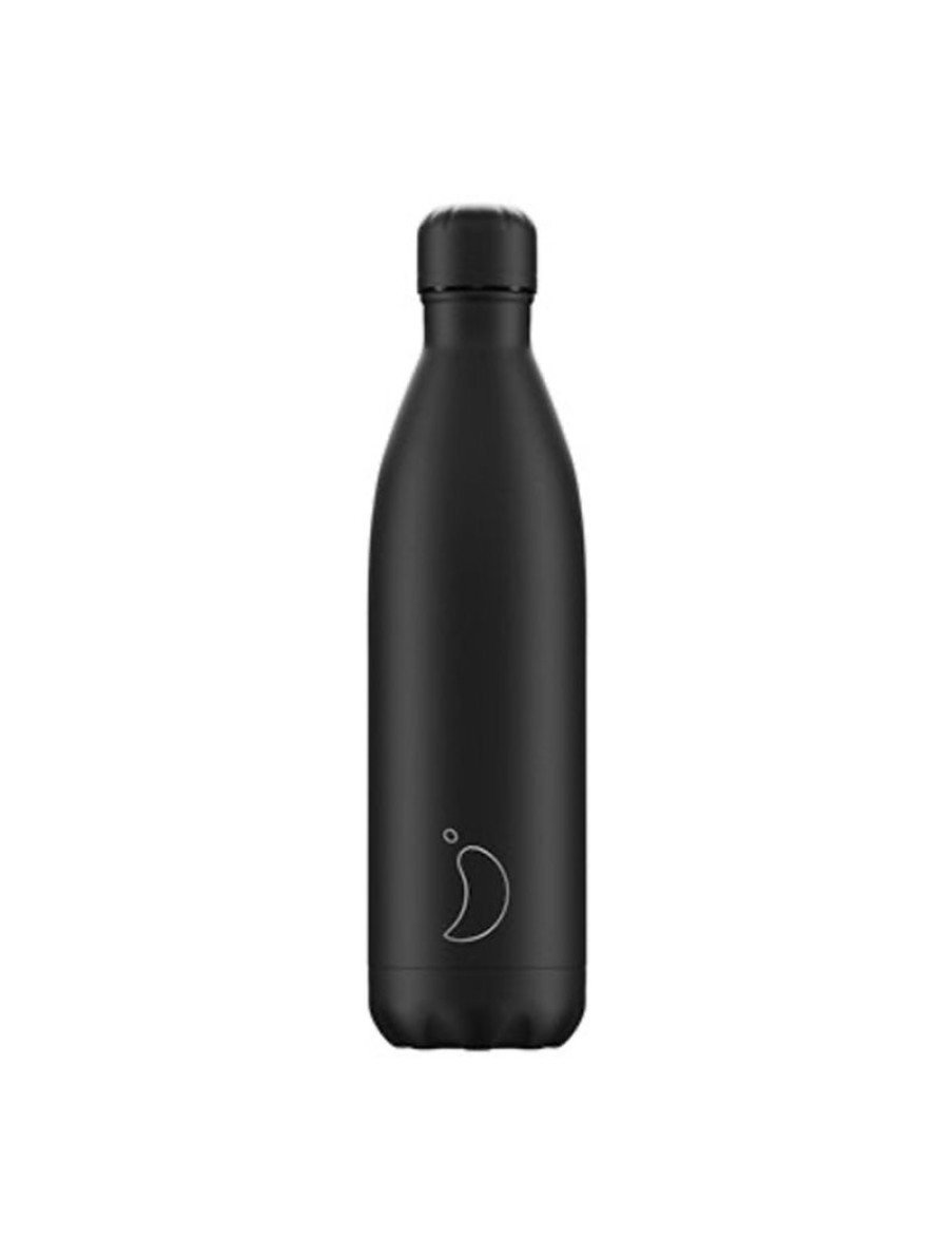 Click Cafe Borracce&Tazze Termiche E Accessori | Chilly'S Bottle Bottiglia Tappo Nero Opaco 750 Ml