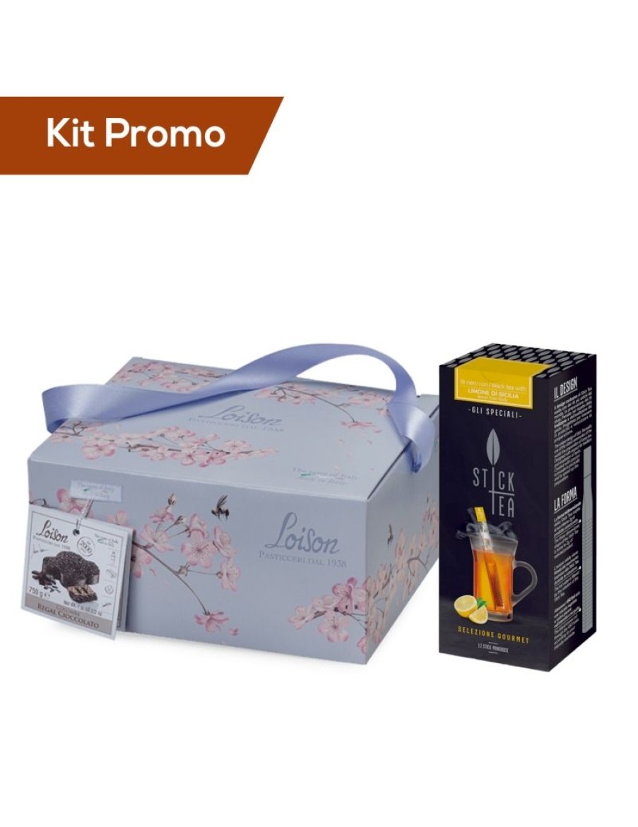 Click Cafe Stick Tea Selezione Gourmet | Box Colomba Artigianale Al Cioccolato Con Te Nero Al Limone