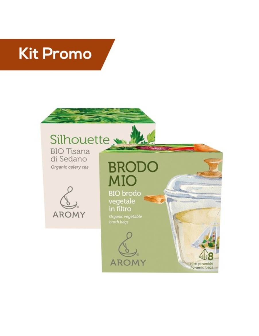 Click Cafe Tisane Biologiche | Box 2 Astucci Brodo Vegetale Con Tisana Al Sedano