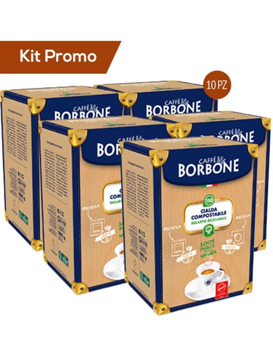 Click Cafe Cialde Caffe | Box 500 Cialde Compostabili Borbone, Miscela Blu