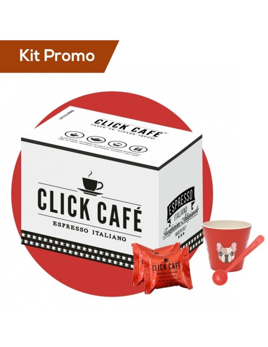 Click Cafe Capsule Domo Compatibili | Kit Capsule Compatibile Domo Con Bicchierino E Cucchiaino