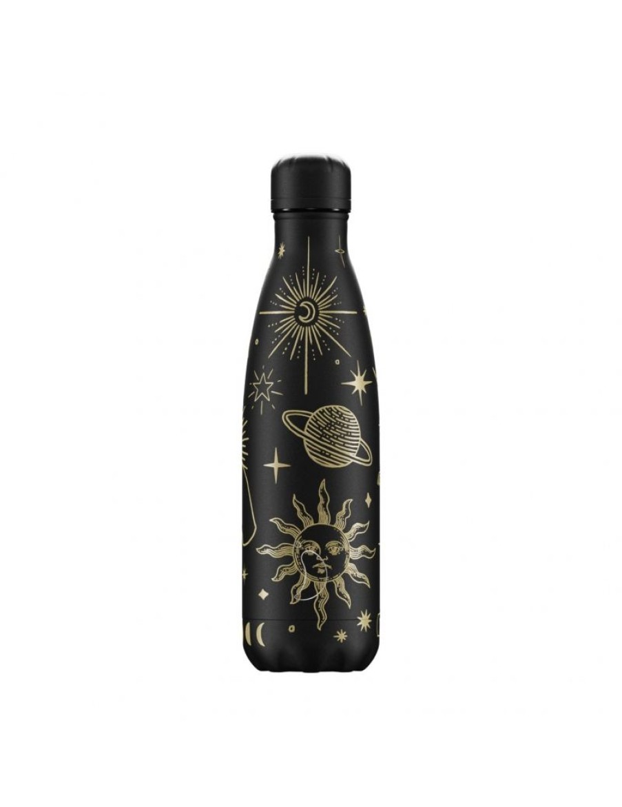 Click Cafe Borracce&Tazze Termiche E Accessori | Chilly'S Bottle Linea Mystic Nera 500 Ml