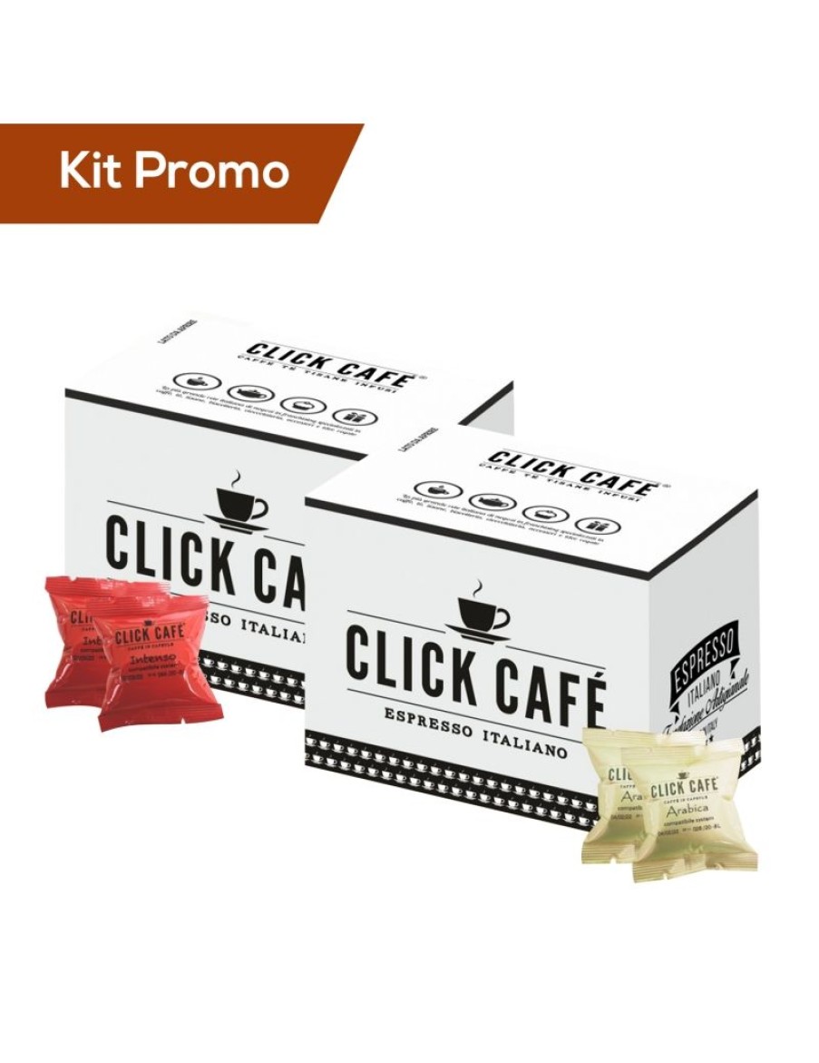 Click Cafe Capsule Compatibili Uno System | Box Capsule Caffe Intenso E Delicato Uno System Click Cafe