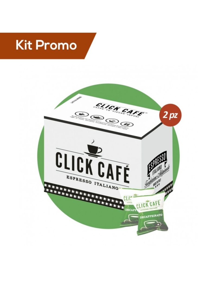 Click Cafe Capsule Compatibili Lavazza* A Modo Mio | Box 200 Capsule Compatibili Lavazza A Modo Mio, Miscela Decaffeinato