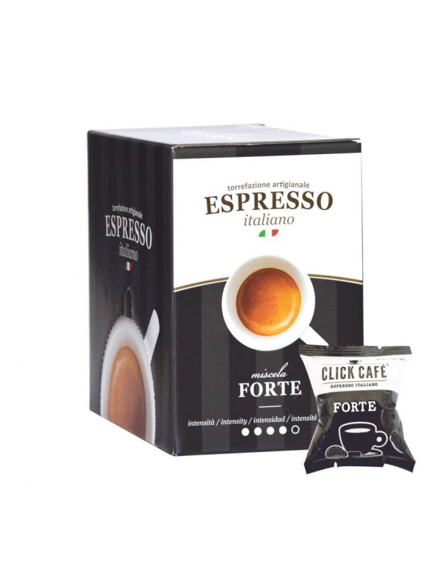 Click Cafe Capsule Compatibili Espresso Point | 30 Capsule Espresso Point - Essse Miscela Forte