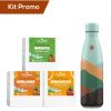 Click Cafe Piramidali Te Dal Mondo | Box 3 Astucci Infusi A Freddo + Chilly'S Bottle Linea Artist Mountains