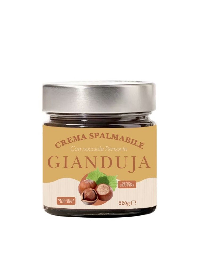 Click Cafe Cioccolato Artigianale | Crema Gianduja Vasetto Vetro 220 Gr