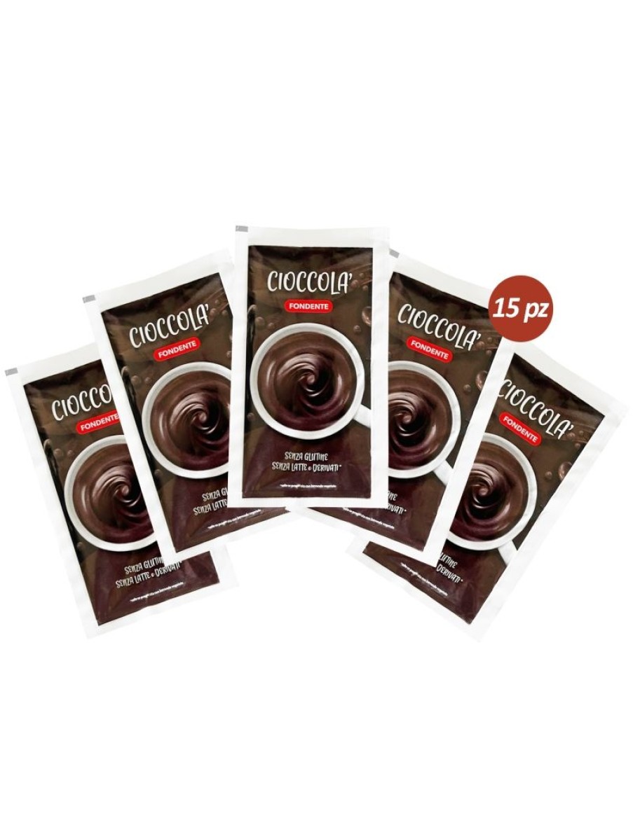 Click Cafe Gluten Free | Box 15 Bustine Di Cioccolato Fondente Solubile