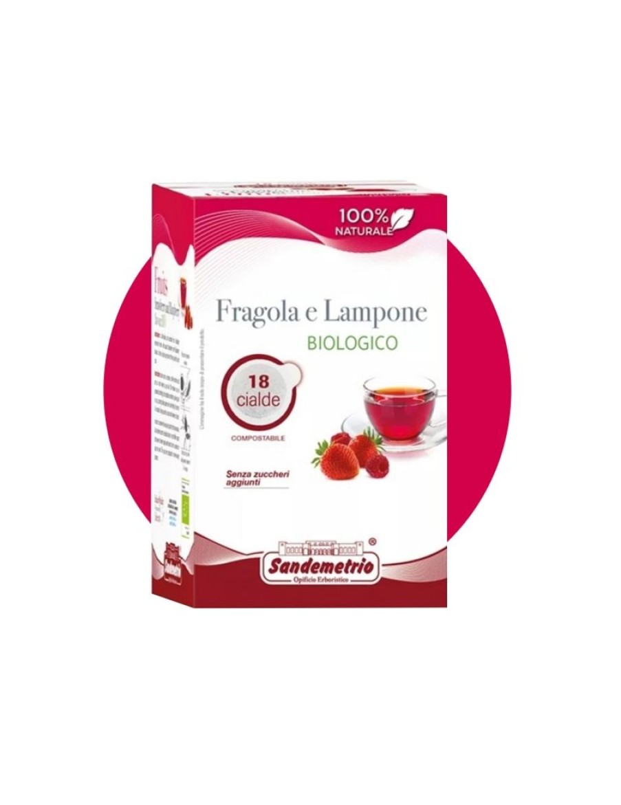 Click Cafe Cialde Caffe | Sandemetrio Tisana Fragola E Lampone Bio Astuccio 18 Cialde