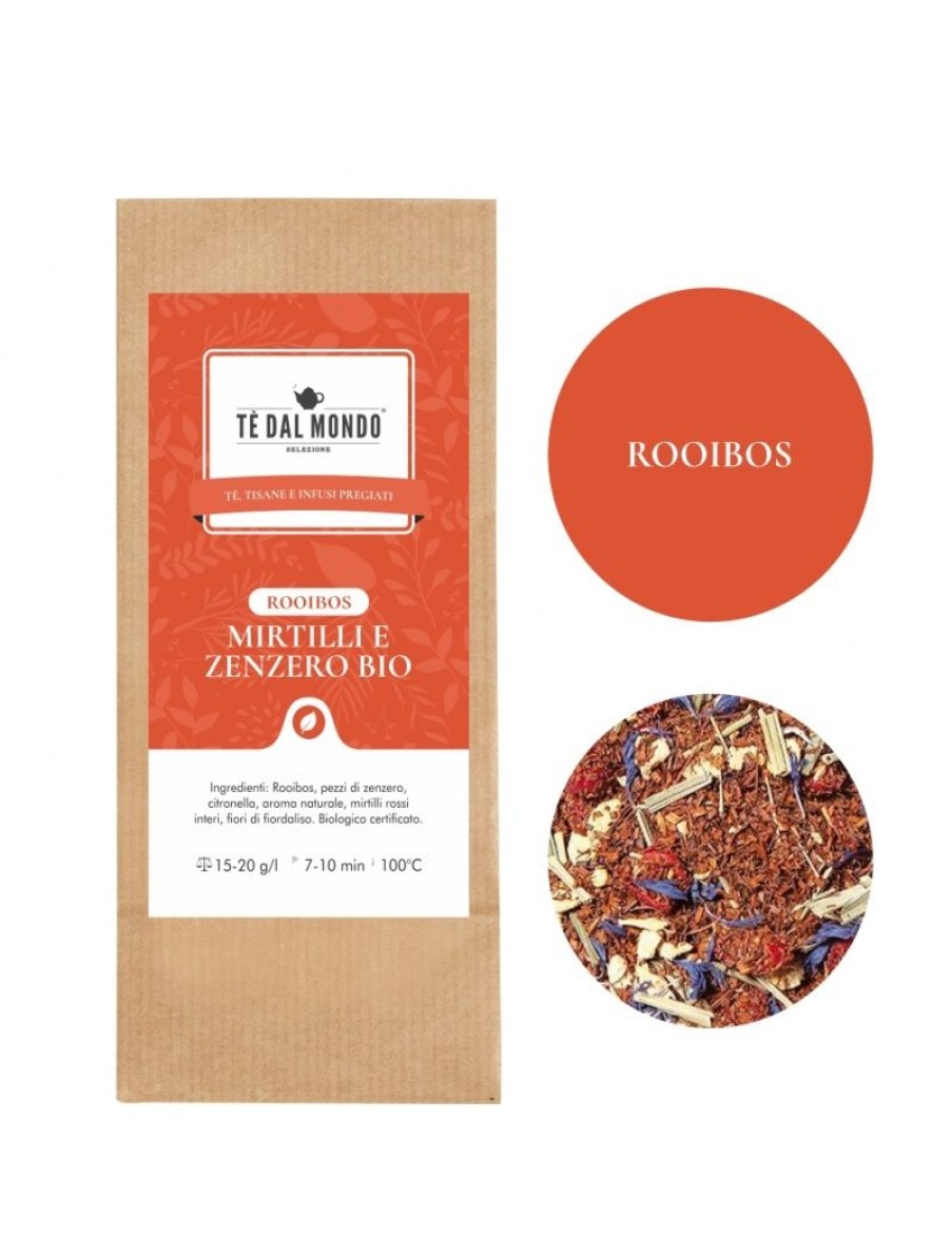 Click Cafe Rooibos In Foglia | Te Rooibos Mirtilli Zenzero Bio