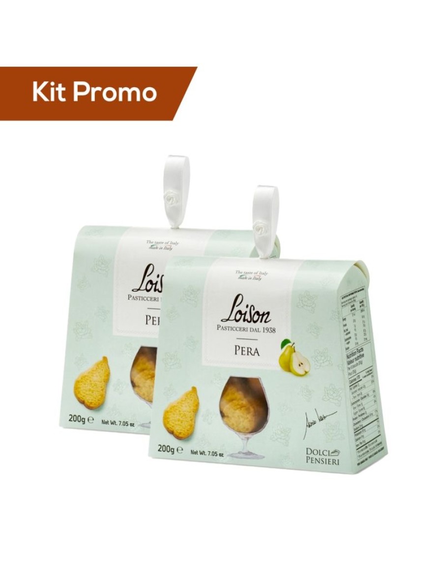 Click Cafe Biscotti Artigianali | Box 2 Astucci Biscotti Da Te Gusto Pera Loison