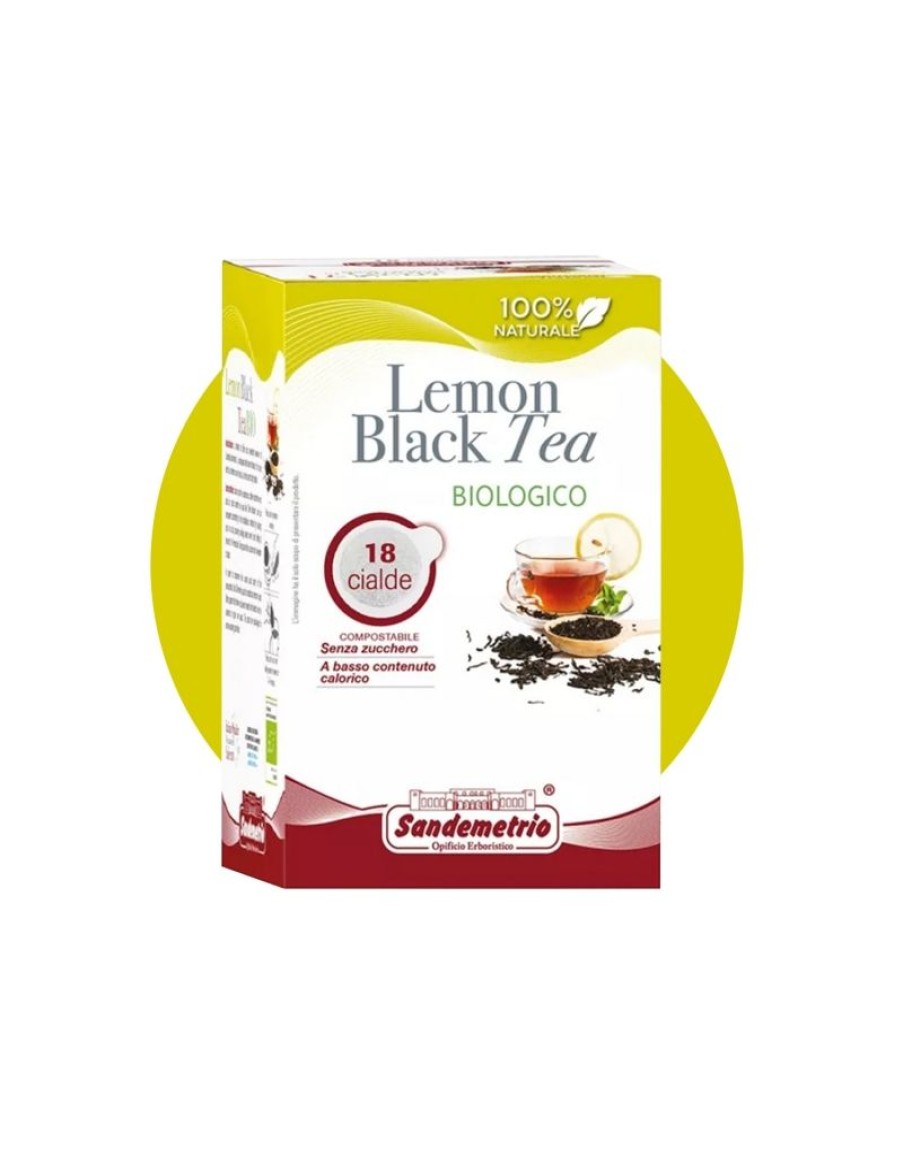 Click Cafe Cialde Caffe | Sandemetrio Te Nero Al Limone Bio Astuccio 18 Cialde