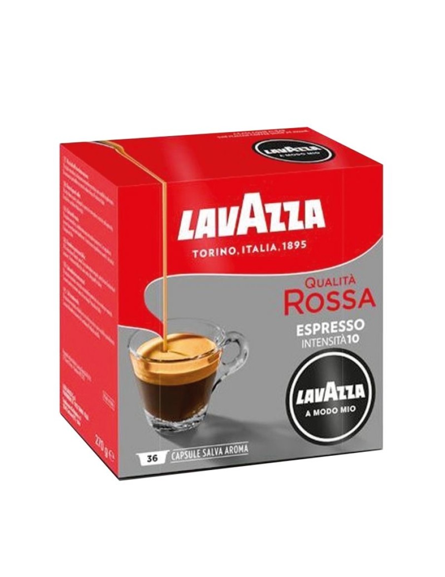 Click Cafe Capsule Lavazza* A Modo Mio Originali | 36 Capsule Lavazza Qualita Rossa Intensita 10