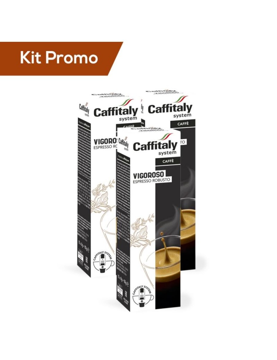 Click Cafe Capsule Caffitaly* Originali | Box 30 Capsule Ecaffe Vigoroso Caffitaly