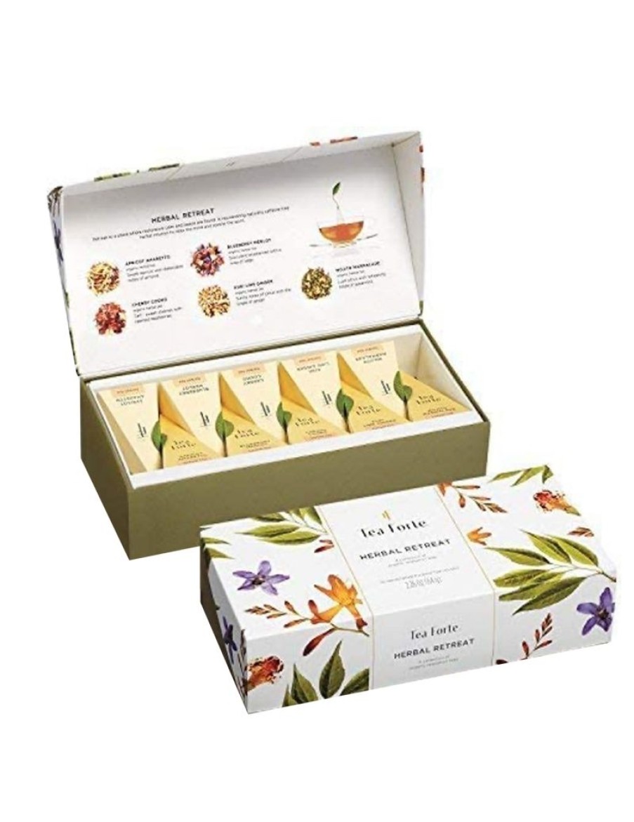 Click Cafe Tea Forte | Tea Forte Box 10 Piramidi Mix Tisane Alla Frutta Bio Herbal Retreat