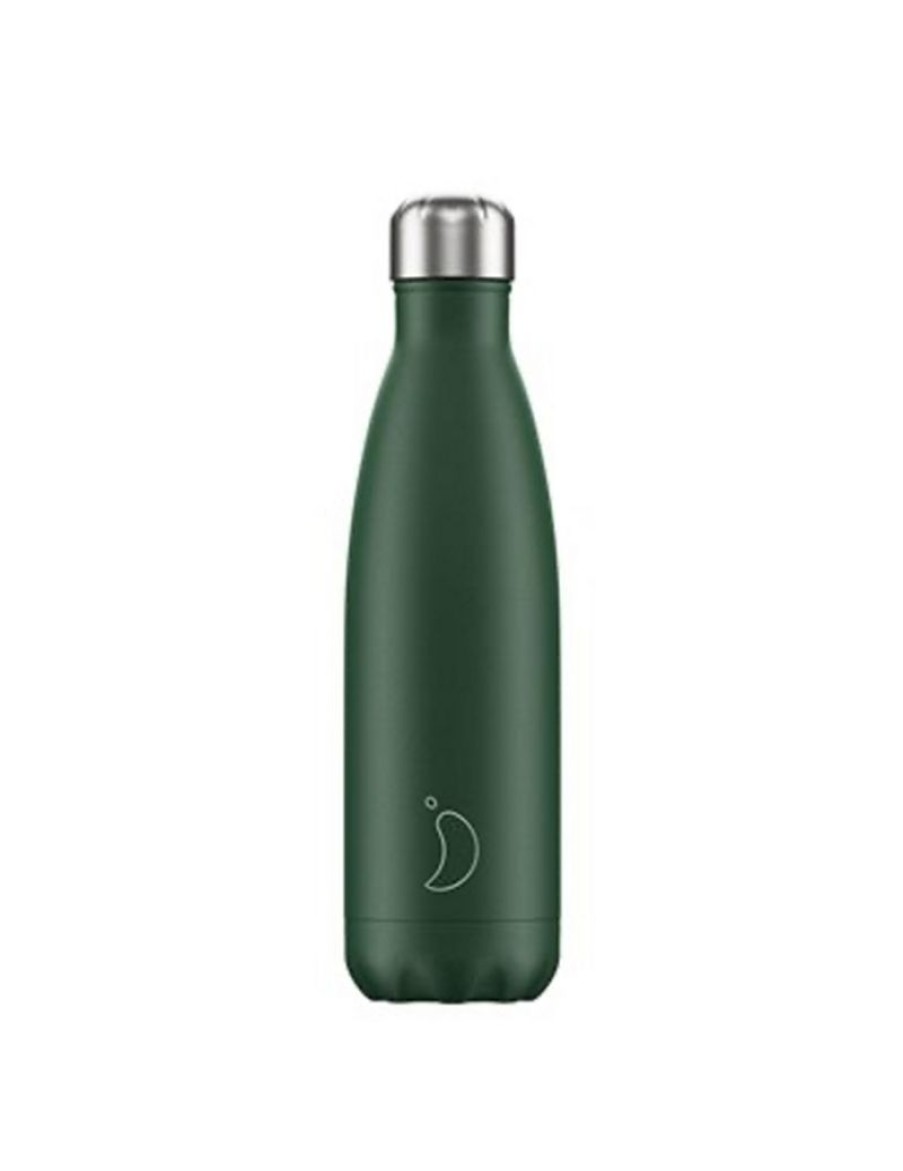 Click Cafe Borracce&Tazze Termiche E Accessori | Chilly'S Bottle Bottiglia Verde Opaco 500 Ml