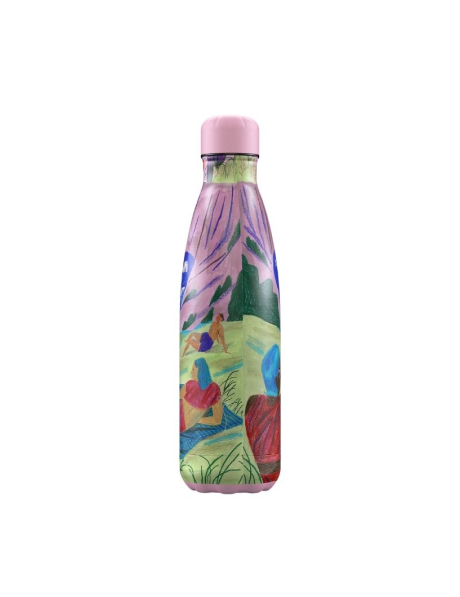 Click Cafe Borracce&Tazze Termiche E Accessori | Chilly'S Bottle Linea Artist Bagnanti Al Lago 500Ml